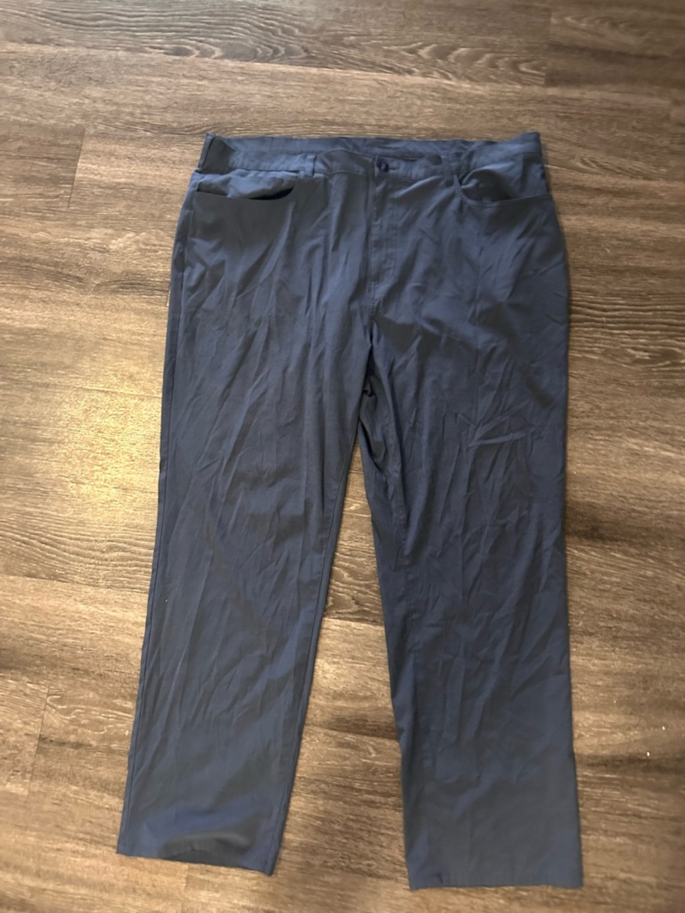 Callaway Men's Navy Golf Pants 46x32 Khakis Flat Front Straight Leg performance